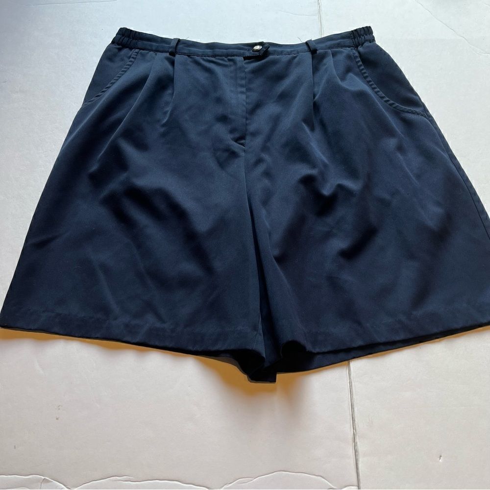 Women's Coral Bay Golf Bermuda Shorts Navy Blue Size 12